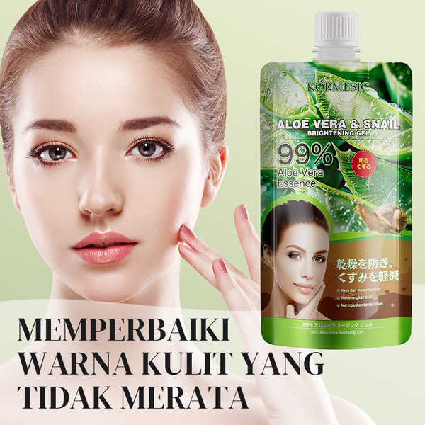 medical aloe vera gel with snail secretion for face for skin care