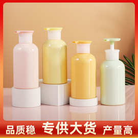 厂家现货300ml马卡龙洗发水空瓶身体乳按压瓶儿童沐浴露分装瓶子