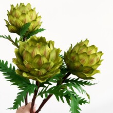 仿真花批发客厅家居餐桌装饰花仿真朝鲜蓟凤梨头洋蓟