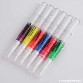 万圣节装饰脸彩 6色水性面部脸彩笔 创意荧光面部化妆脸彩旋转笔