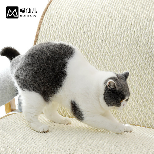 Amazon cat scratching mat cat scratching board sisal mat anti-cat scratching sofa protection large claw grinder resistant to scratching and does not shed crumbs