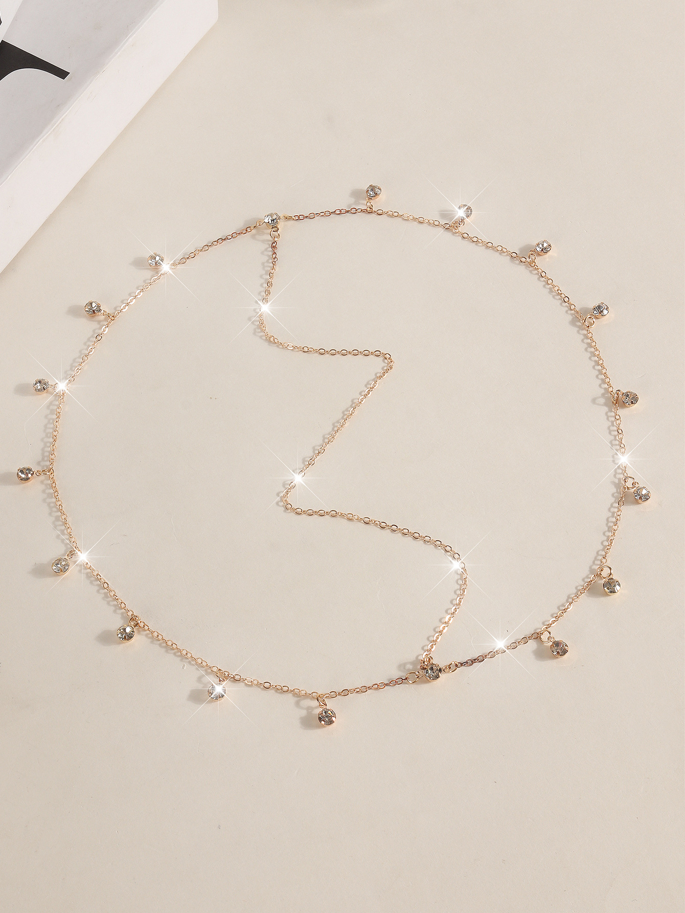 Cadena de frente de diamante de novia colgante multicapa para mujeres brillante joyas de cabello de moda europea y americana de alta calidad accesorios de vestido de boda