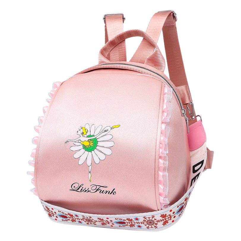 Cross-border Shoulder Dance Bag Single Shoulder Latin Dance Bag Pink Lace Ballet Bag Daisy Dance Bag
