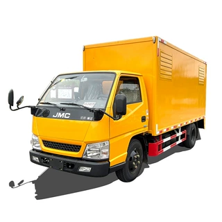 50千瓦应急电源车 静音降噪厢体 进排风系统 线缆绞盘 降噪网孔板