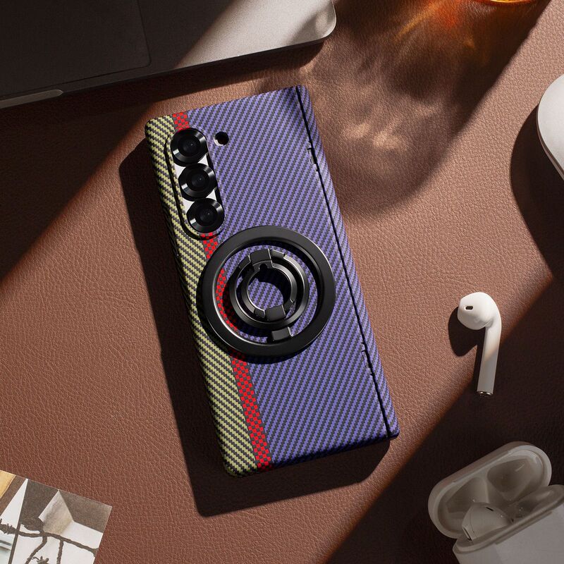 Samsung Z Fold7 携帯電話ケース、ケブラー磁気ホルダー、ワイヤレス充電ケースフィルム Fold6/5 保護カバーに適しています。|undefined