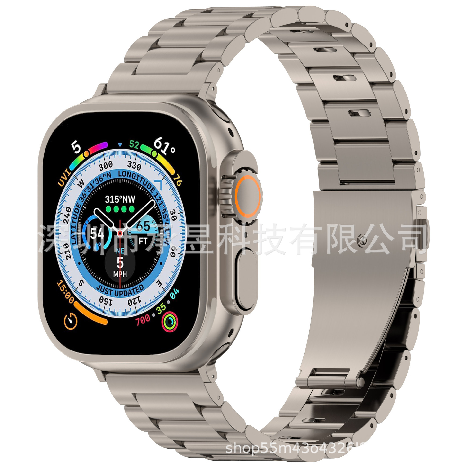 Suitable for apple ultra three beads quick release titanium watch with apple watchs10/9/8/SE/7/6/54