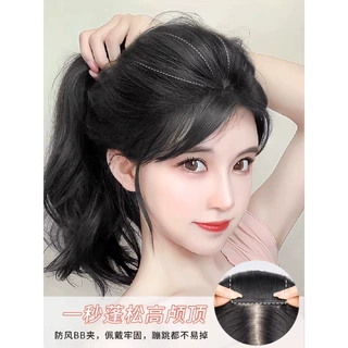 假发女士一片式头顶隐形无痕小型蓬补发块头顶垫发片仿真发隐形无