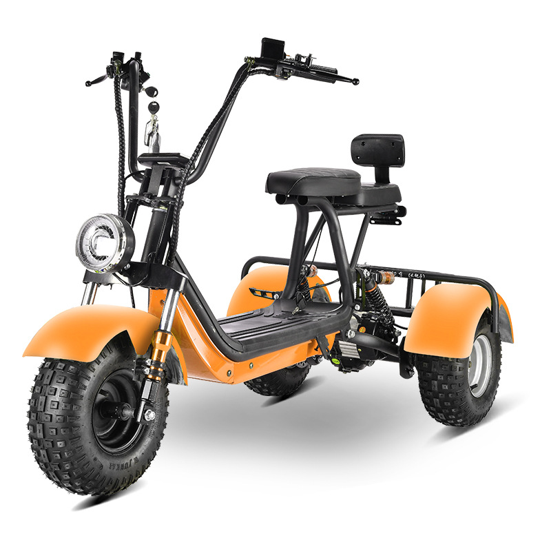 Eec Dot Adult Mobility Scooter Three-Wheeled Motorcycle Harley Electric Vehicle Hm-6 Cross-Border Overseas Warehouse Direct Delivery