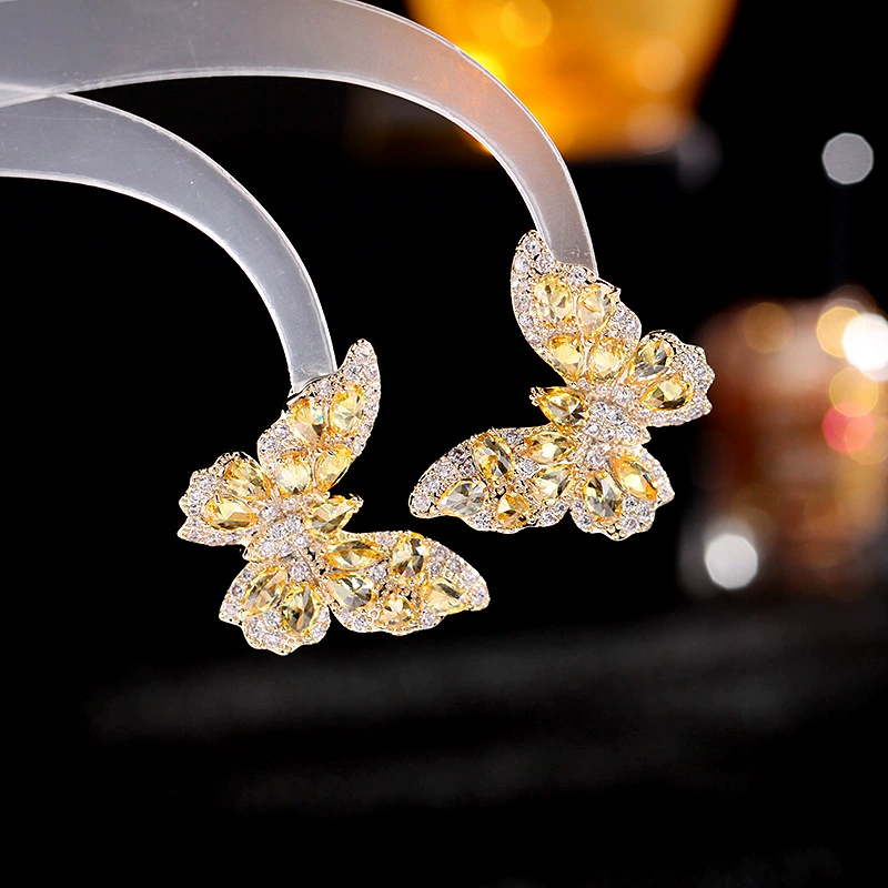 Three-Dimensional Earrings, 925 Silver Posts, European Style, Multi‑color Sizes
