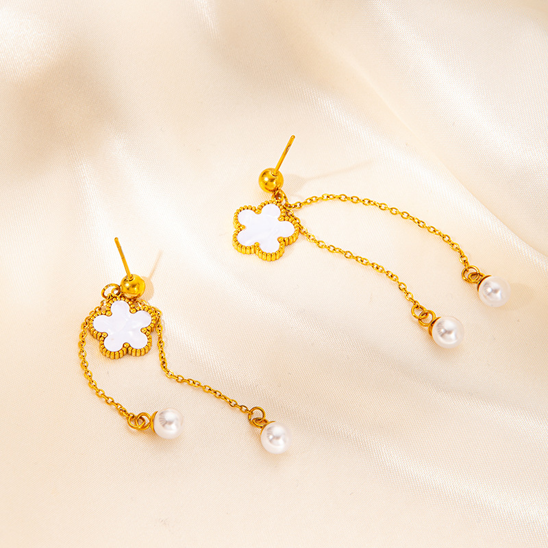 6g Weight 0.03µm Gold Plating Thickness Electroplated Gold Plating Process 201 Stainless Steel Ear Needle Material Golden Plated Plating Material Stone-Free Inlay Material Earrings Classification 1 Pair Quantity Daily Occasion 201 Stainless Steel Material Heart Shape, Flower, Butterfly Pattern Women's Gender IG Style Style Inlay Craft 1 Pair IG Style Heart Shape Flower Butterfly Inlay 304 Stainless Steel Shell Drop Earrings 11