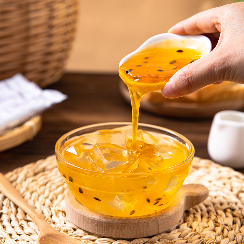 桂花蜜酱糯米小丸子搭配家用食用果酱冲饮蜜酱馅料烘焙小包装商用