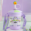 Disney, straw, mixing stick, summer coffee doll for elementary school students, street handheld teapot