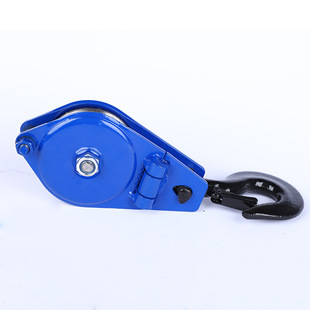 Pulley Customized 0.5T Anti-off Pulley with Hook Lifting Small Moving Pulley Cargo Pulley Bearing Single Wheel Iron