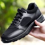正版黑色通勤男鞋体制鞋男警上班鞋鞋体能训练鞋全黑鞋防滑耐磨鞋