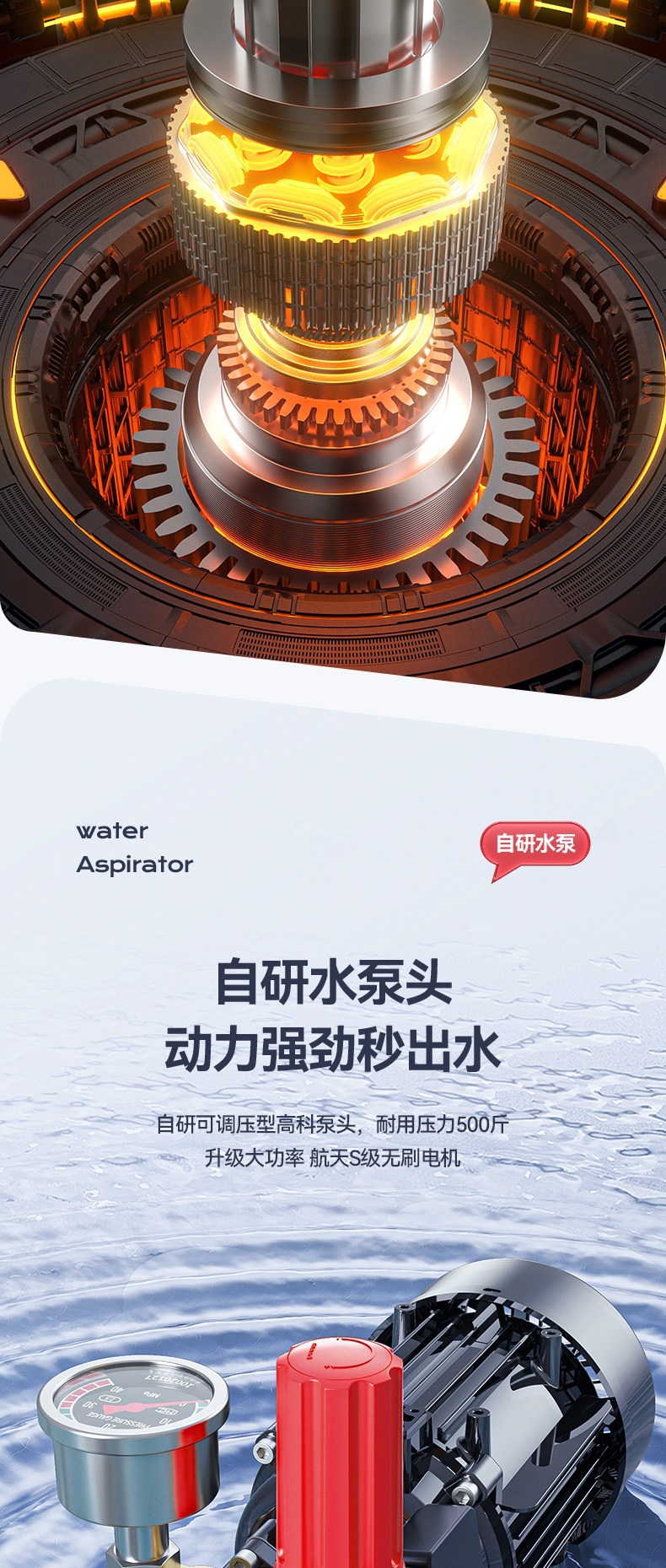 Delixi New Model Car Washing Machine 220V High-Pressure Water Gun for Home Use, High-Power Cleaning Brush Car Washer Pump, Powerful Floor Cleaning Tool