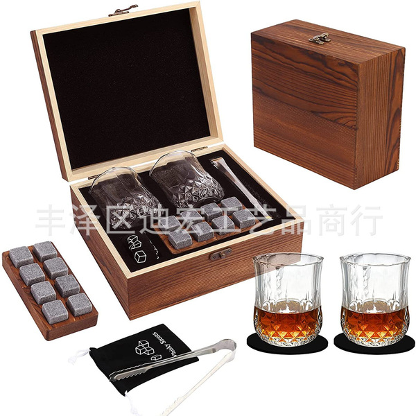 Glass set for whiskey