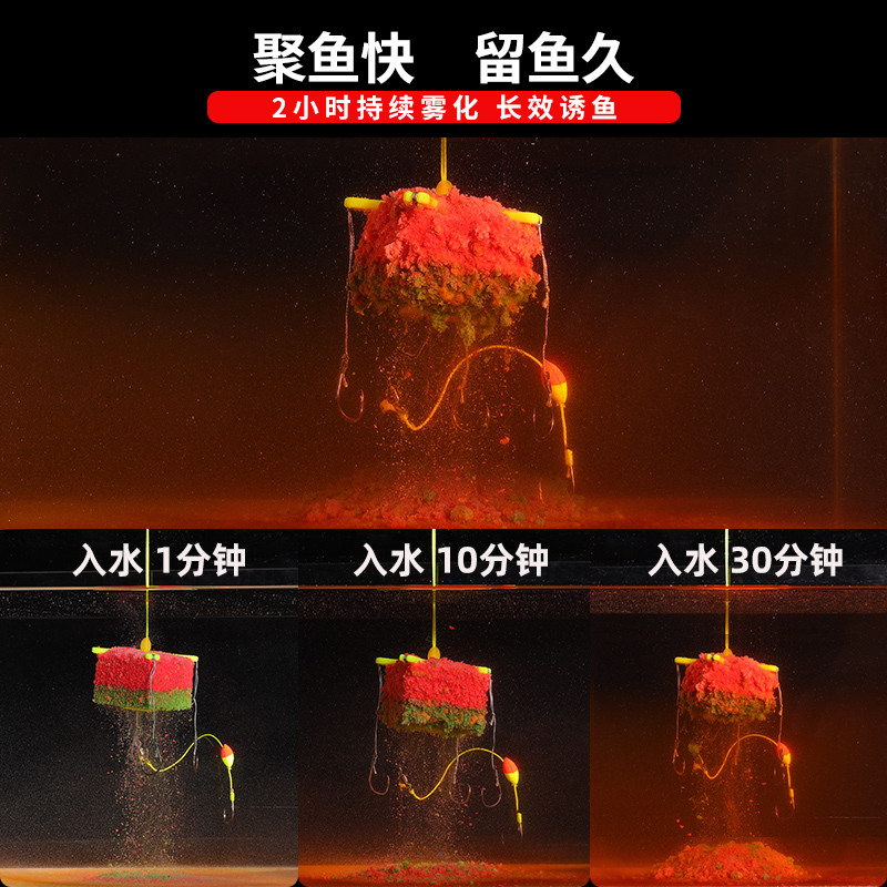 Tiburón blanco carpa plateada cebo cuadrado explosión gancho colgajo gancho mar Varilla lanzando Varilla cebo vino arroz gusano rojo colza pastel nido material