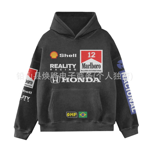 Cross-border overseas trade Amazon eBay 3D vintage print hooded sweatshirt loose casual men's best-selling hot sale