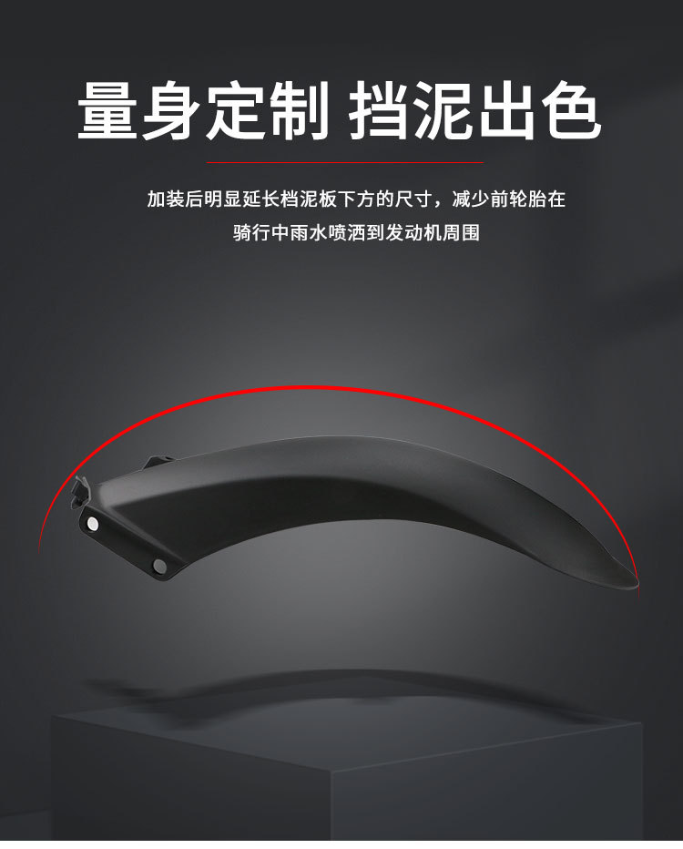 Suitable for 25 Honda Pcx160 Motorcycles with Extended Rear Fenders Adv160 Modified Anti-Mud Tiles and Sand Shields