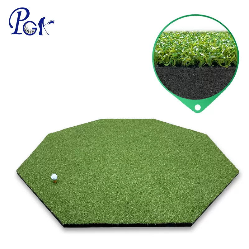 PGK 室内高尔夫打击垫 挥杆练习垫跨境热卖八边形训练垫 golf mat