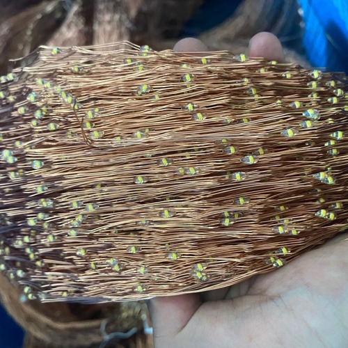 Factory-direct wholesale LED copper-wire lights, flat-glue bare light strings, New Year decorations, waterproof semi-finished festive fairy lights.