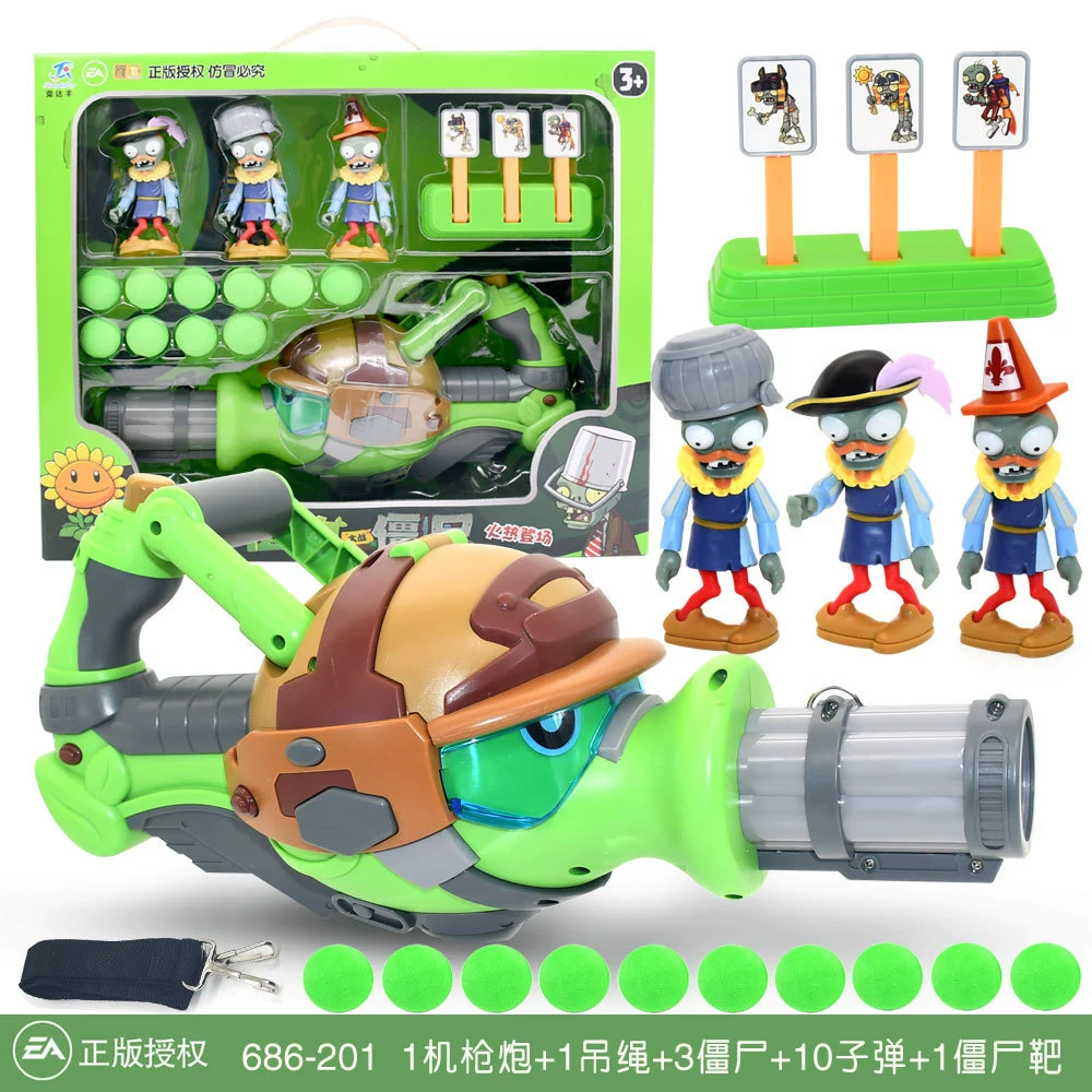 Подлинная наборы Plants vs. Zombies, игрушка, большой набор, подарочная коробка для мальчиков, кукла для детей, полный набор, подарок на день рождения