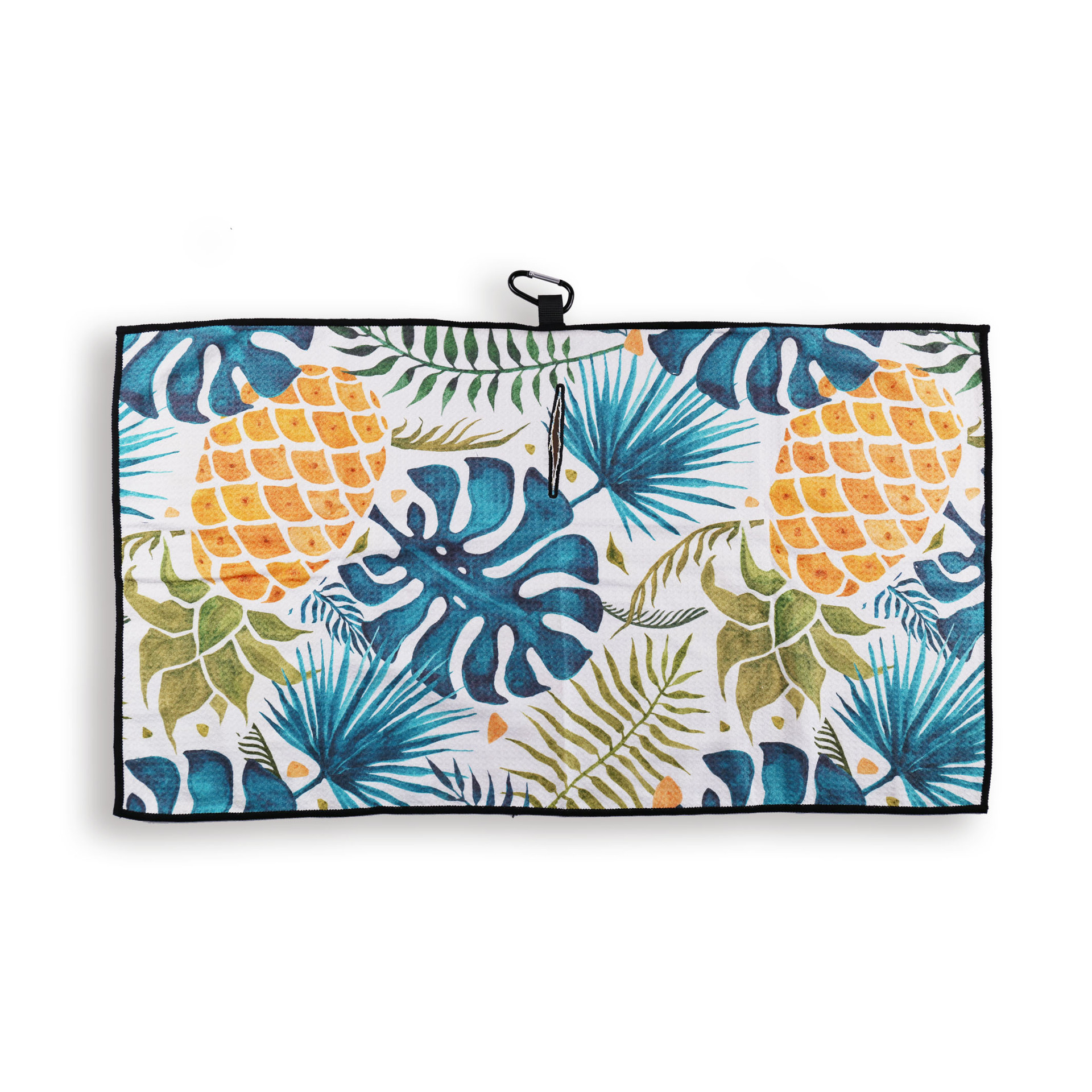 高尔夫纤维毛巾高尔夫配件华夫格菠萝格高尔夫巾跨境电商一件代发