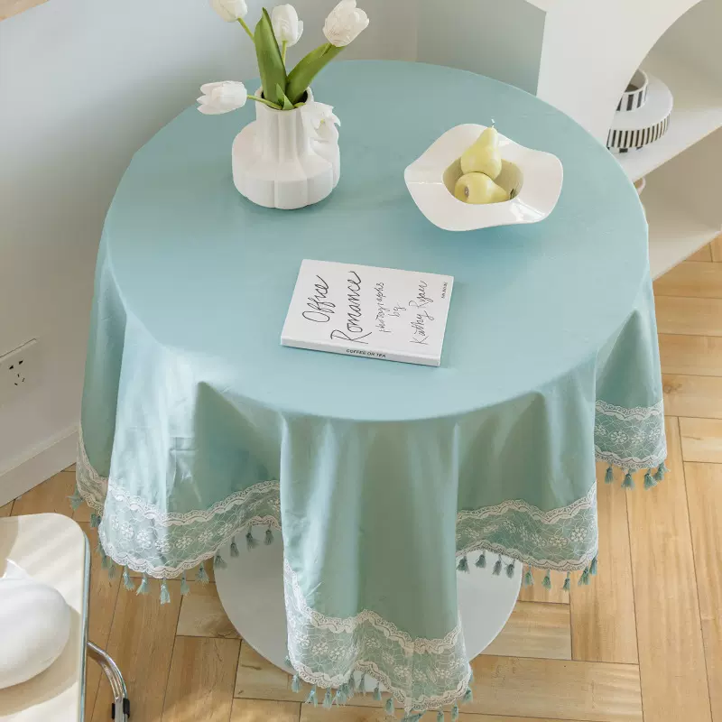北欧ins风桌布小圆桌茶几垫高级感生日拍照盖布宿舍书桌甜品台布