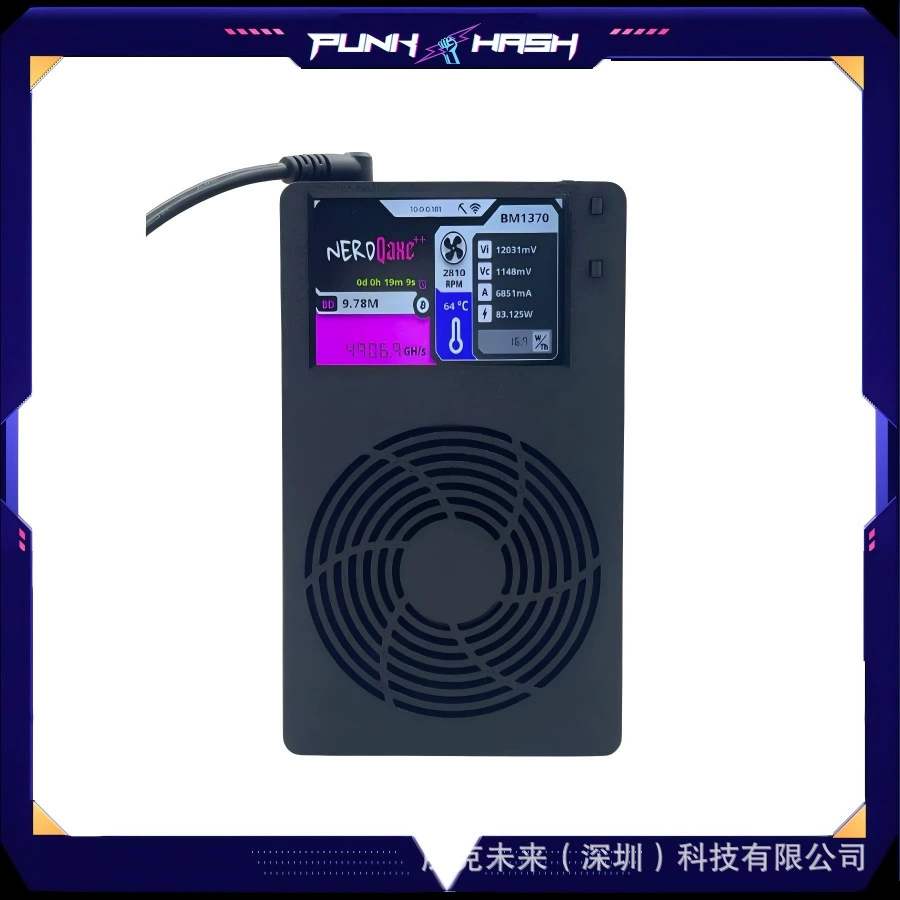 NerdQaxe++ лотерейная машина с большим экраном, вычислительная мощность 4.8T, 4 чипа ASIC BM1370, новый, низкое энергопотребление 60W
