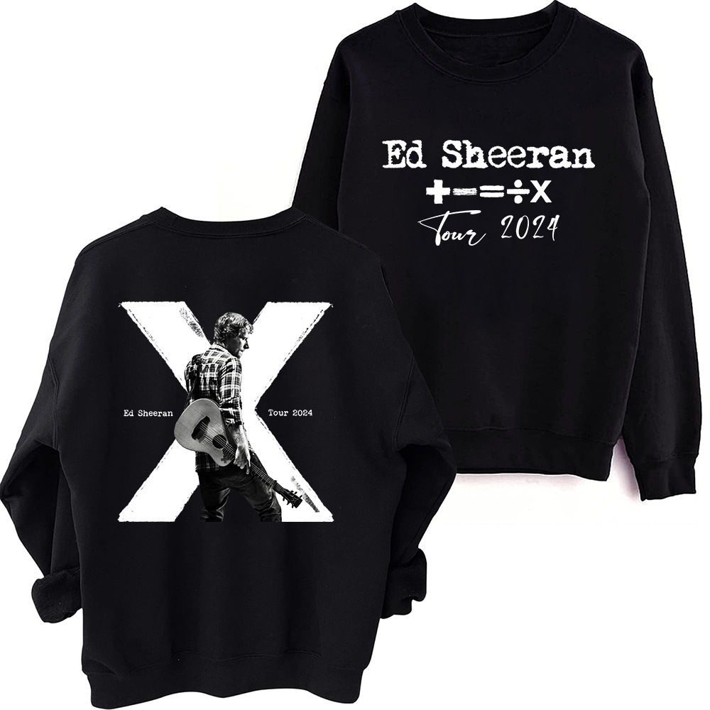 Ed Sheeran Tour 2024 & X 10th Memorialize Sweatshirt Harajuk