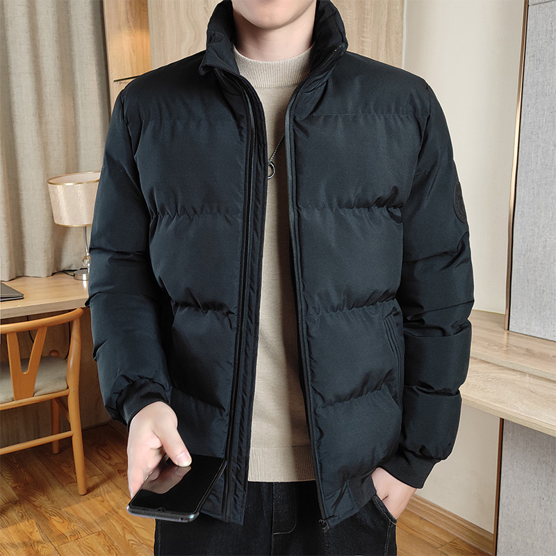 Men's Padded Jacket With Tiger Logo Thick Warm Winter Coat_voghion.com