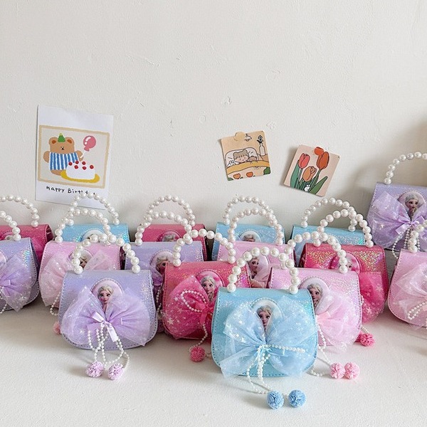 Bolsos infantiles, niñas, bolsos de mano de la princesa Aicha, flash de moda, bolsos de cinturón de cuentas