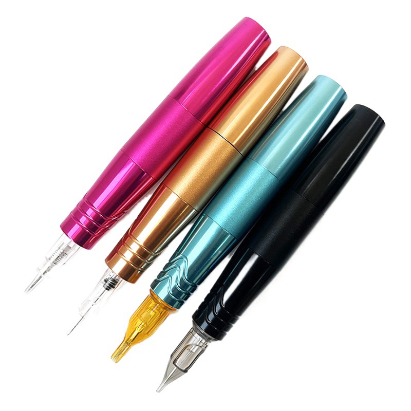 Doble cabeza tatuaje pluma fina tatuaje máquina