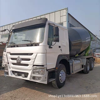 二手豪沃搅拌车 大12方混凝土搅拌车工厂出口水泥搅拌运输车
