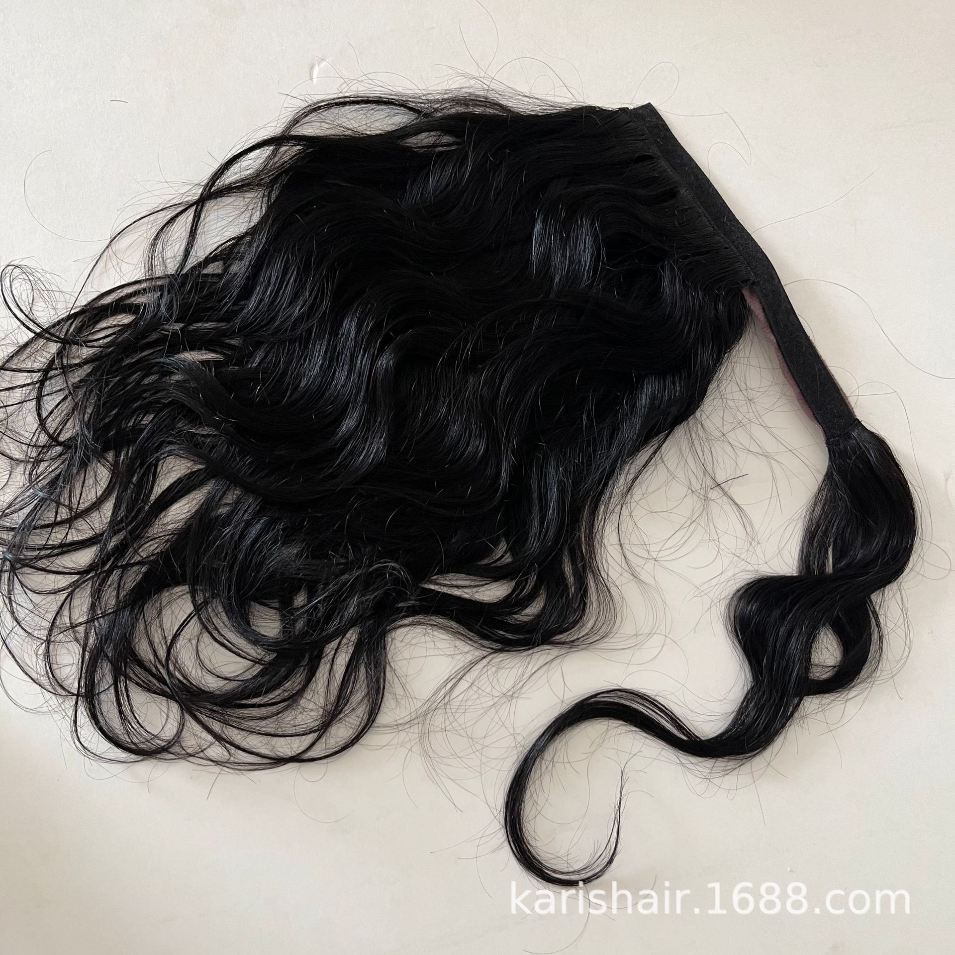 Velcro, cabello humano, cabello real, cabello de cola de caballo, cabello real, cabello de cola de caballo, peluca de caballo