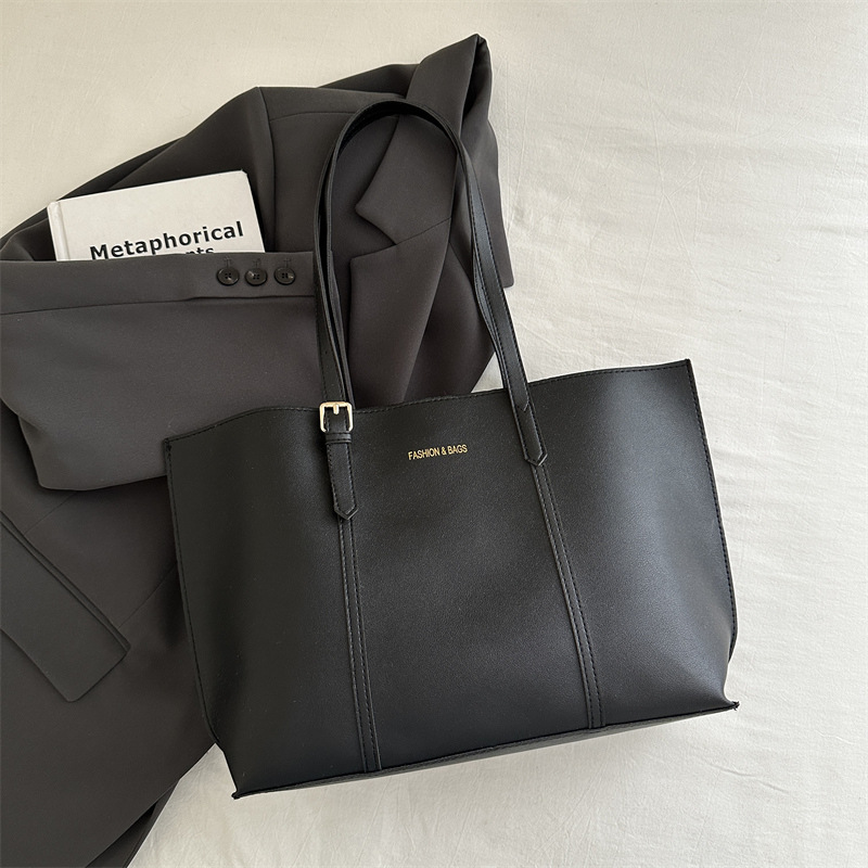 Bolso grande para mujer 2024 invierno nuevo estilo coreano de moda simple de gran capacidad Tott bolso casual estilo occidental bolso de hombro