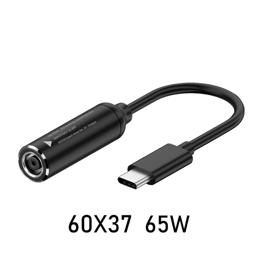 PD cable adaptador DC de entrada a tipo-C convertidor PD salida 65W carga identificación automática 5v9v20v