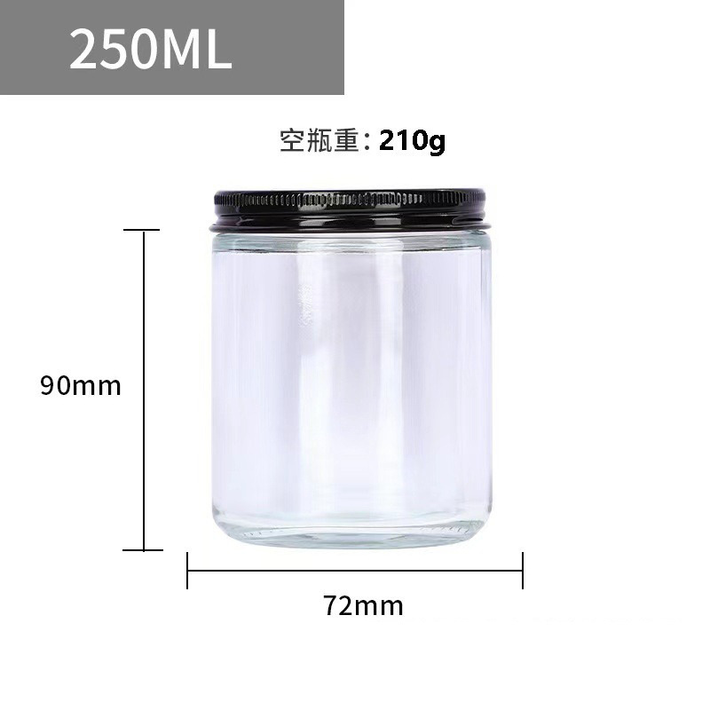 スポット100ml茶色アロマガラスキャンドルカップ空瓶グリーンキャンドル缶250ml空瓶蒙砂キャンドル台|undefined