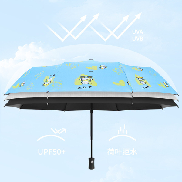 Umbrella solar-powered