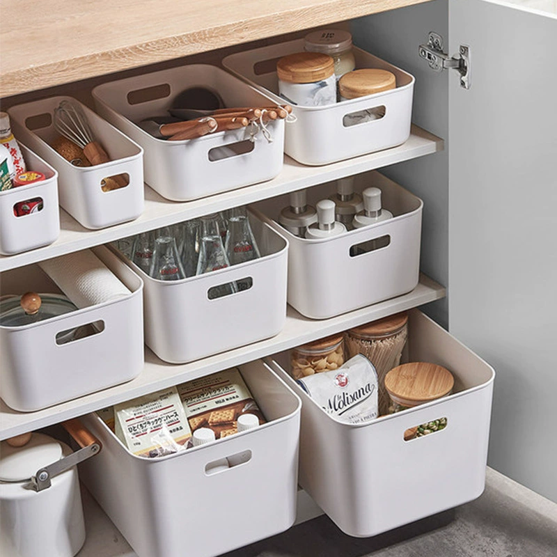 Бесплатная доставка Настольный ящик для хранения косметической отделки коробка Бытовая всячина закуски корзина ящик для хранения пластиковая корзина для хранения одежды