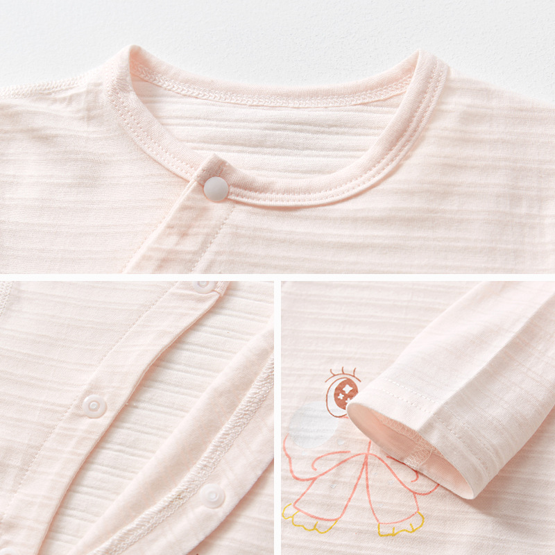 Bebé verano manga larga traje niño niños niñas ropa de verano aire acondicionado niños split Thin ropa de bebé recién nacido