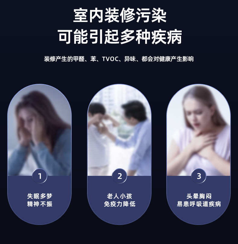 Air purifier ozone generator in addition to formaldehyde odor smoke smell new car indoor vehicle ultraviolet disinfection cross-border