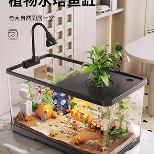 Fish Tank Small Living Room Ecological Landscape Filter Oxygen Making Machine 2024 New Household Desktop Goldfish Tank with Lid