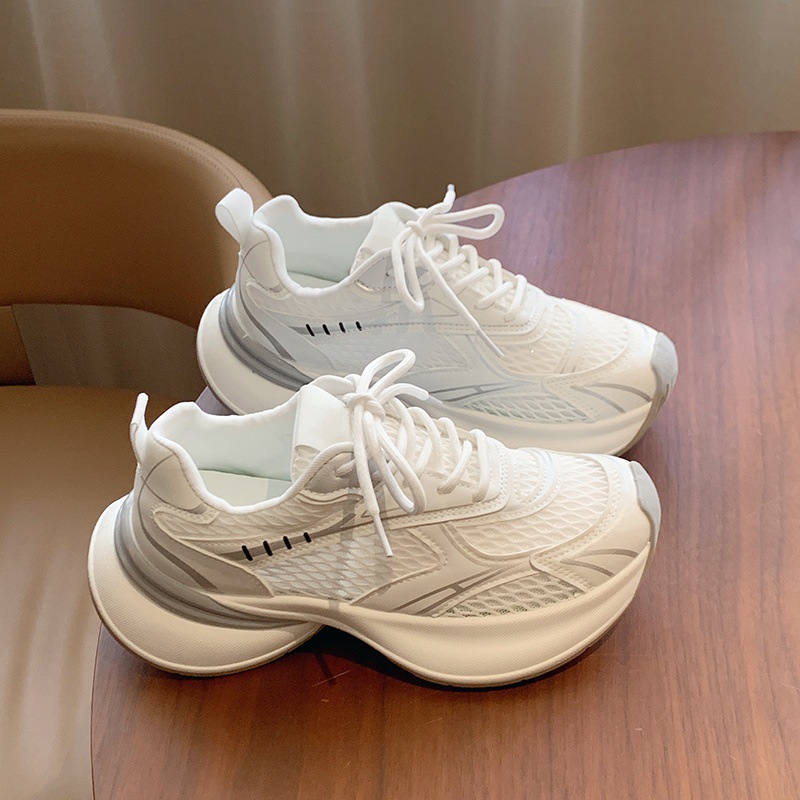 Women's Shoes 2026 New Spring/summer Thin Breathable Mesh Versatile Popular Thick-soled Casual Running Sneakers_voghion.com