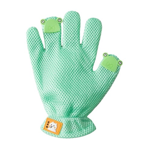 Cat petting gloves to remove floating hair, pet cleaning, anti-biting cat comb, combing, puppet cat petting massage gloves