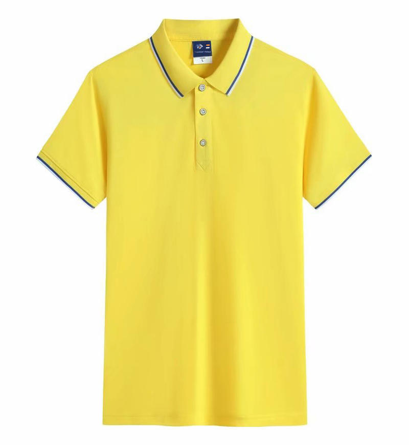 2024 nueva camisa de polo de manga corta de collar de color logotipo personalizado camisa publicitaria al por mayor ropa de trabajo camisa básica uniforme escolar