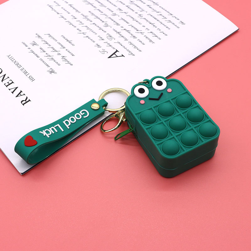 Caso clave rana verde oscuro tamaño pequeño