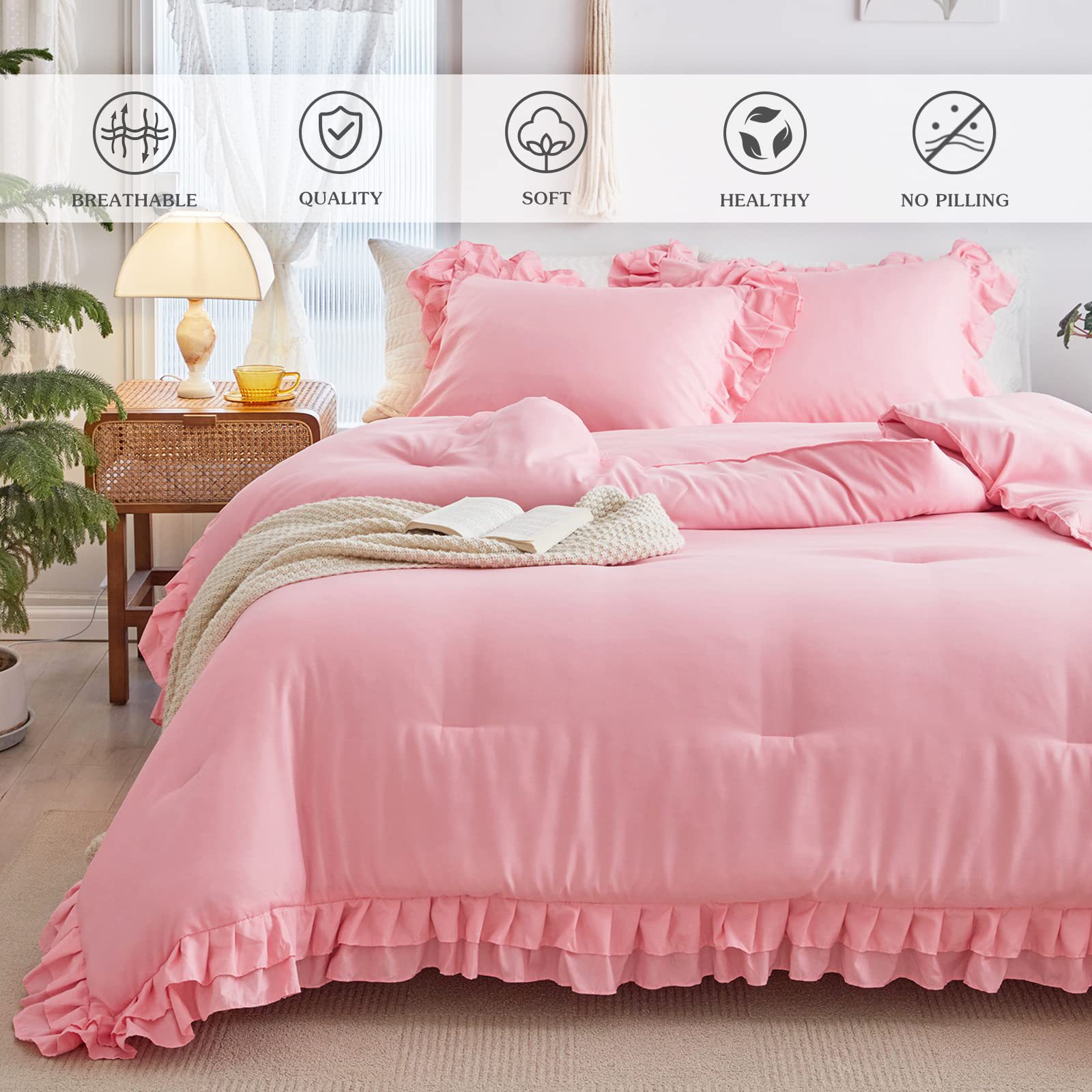 Pink Queen(1 Comforter + 2 Pil