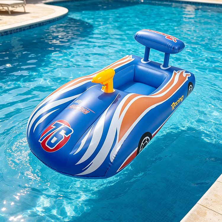 Anillo de natación infláble para niños pequeños barcos de agua para bebés embarcaciones de agua engrosado PVC asiento de niños PVC ecológico image 38