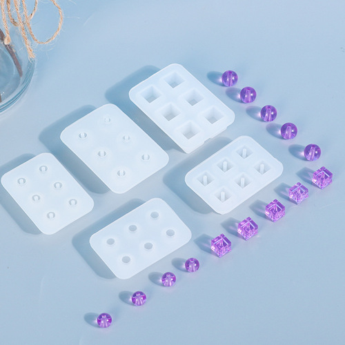 Best DIY Resin Mold 6-Grid Ball Earrings Bracelet Silicone Mold Mirror Amazon Resin